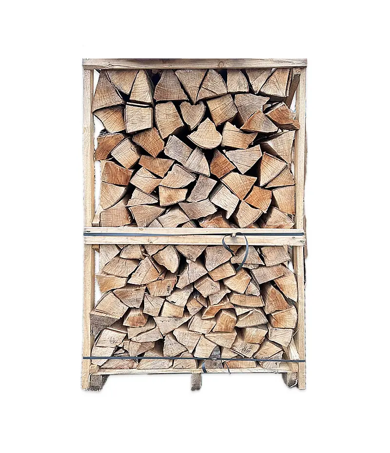 Legno di faggio spaccato in gabbie