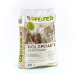 PELLETS DI LEGNO PFEIFER A1 6 MM, 15 KG / PALLET DA 1050 KG (70 SACCHI DA 15 KG)