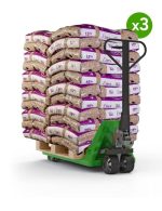 PELLETS DI LEGNO DI ALTA QUALITÀ PURE PELLET – 3 PALLET – 195 SACCHI, 2.925 KG - immagine 2