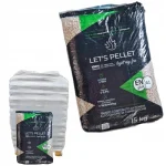 PELLETS LETS PELLET PELLETS DI LEGNO 6 MM 65 X 15 KG ENPLUS A1 975 KG QUALITÀ PREMIUM